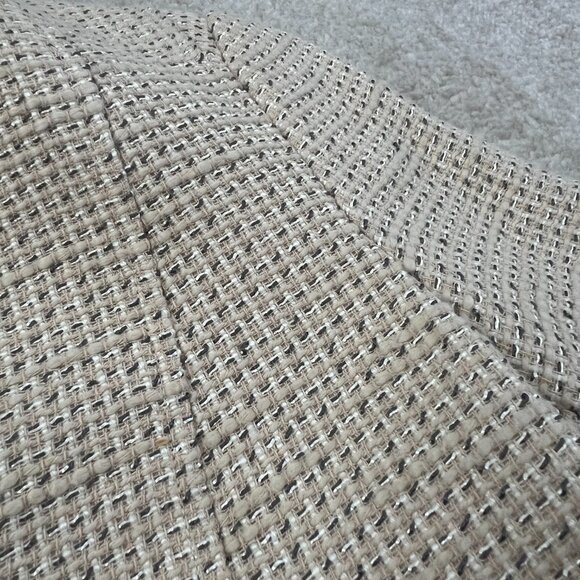 Calvin Klein Cotton Tweed Zip Up Blazer Work Jacket 4P Petite - Picture 8 of 10